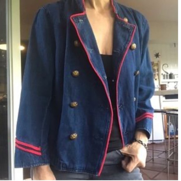 Ralph Lauren Jackets & Blazers - Ralph Lauren Jean Co. Women Denim Cotton Linen Blend Blazer Jacket Size M